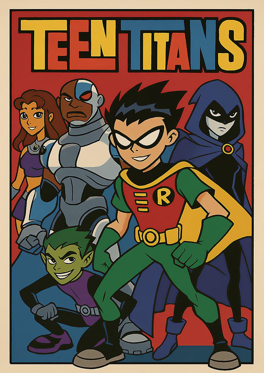 Teen Titans Canvas Print & Poster Wall Art - AI PRINT LAB